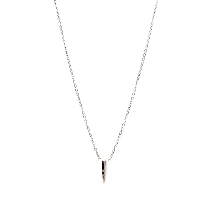 initial pendant silver