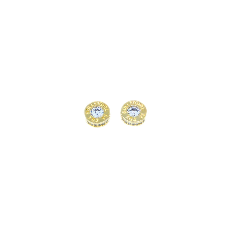 classic stud earrings gold